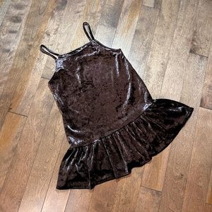 NWOT Girls Velvet Dress
